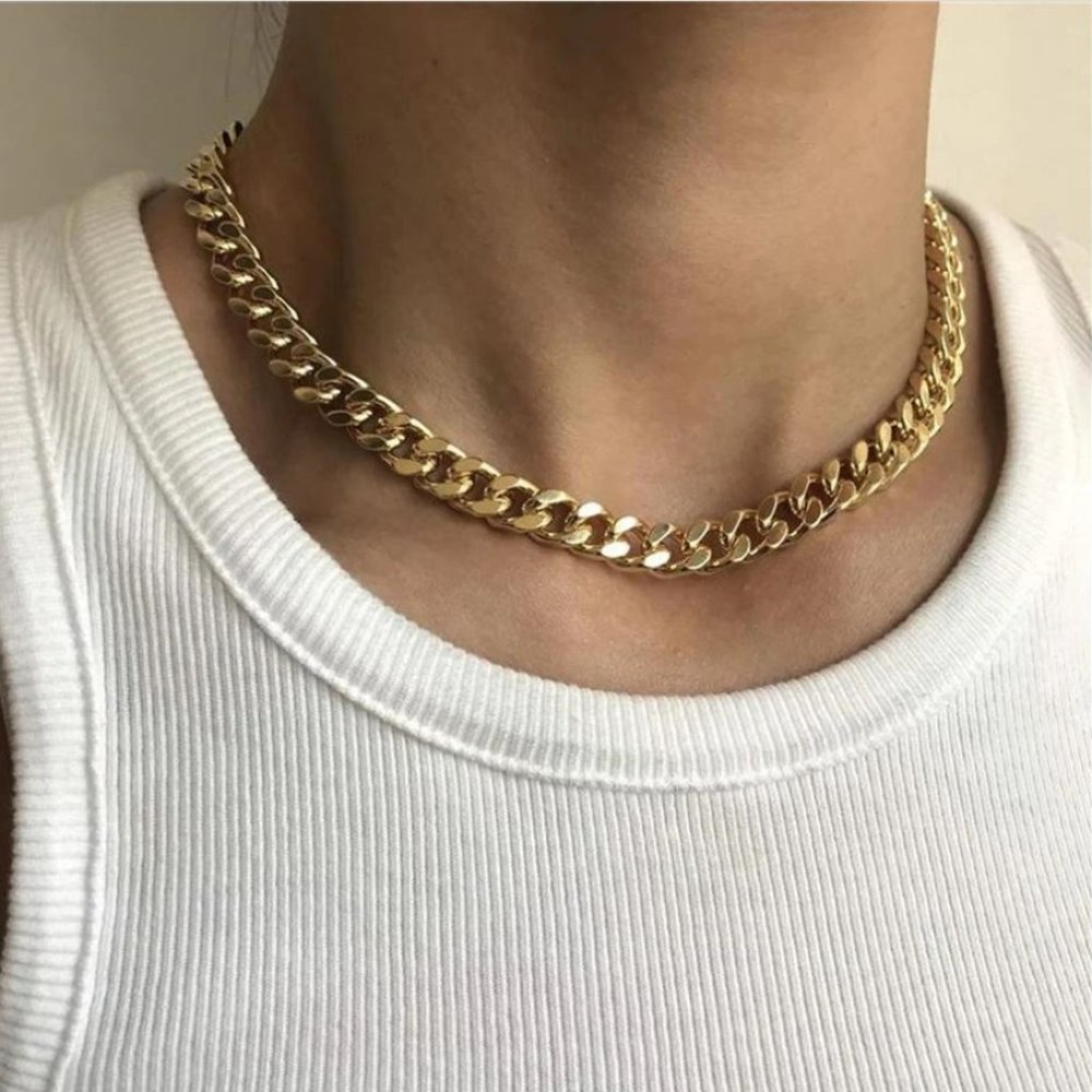 14K Gold Plated Unisex Cuban Chain 8mm